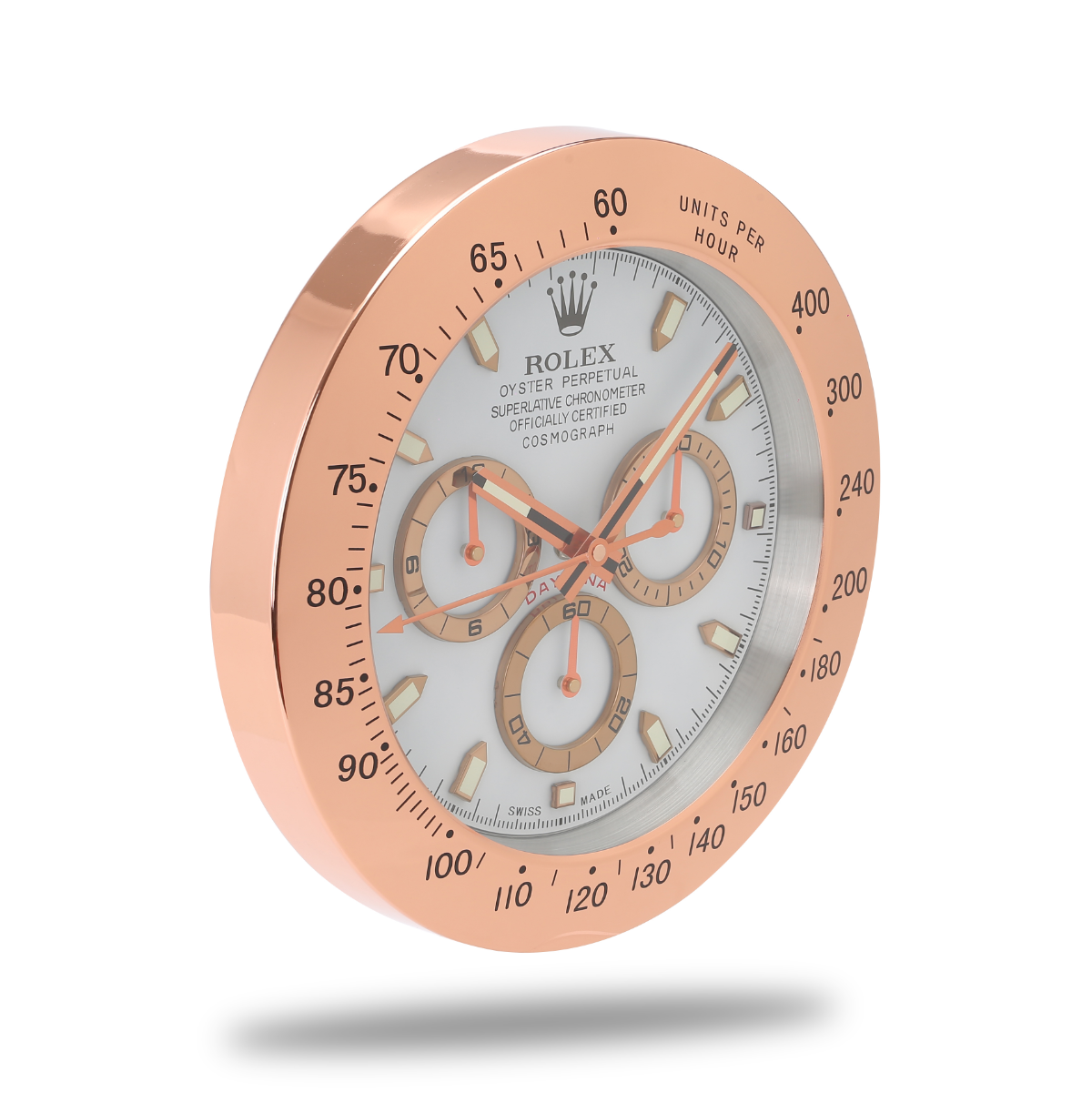 Horloge Murale Rolex Daytona - Or Rose Blanc