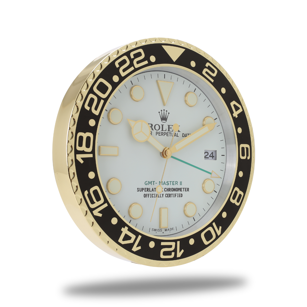 Horloge Murale Rolex GMT Master - Aiguilles Dorées