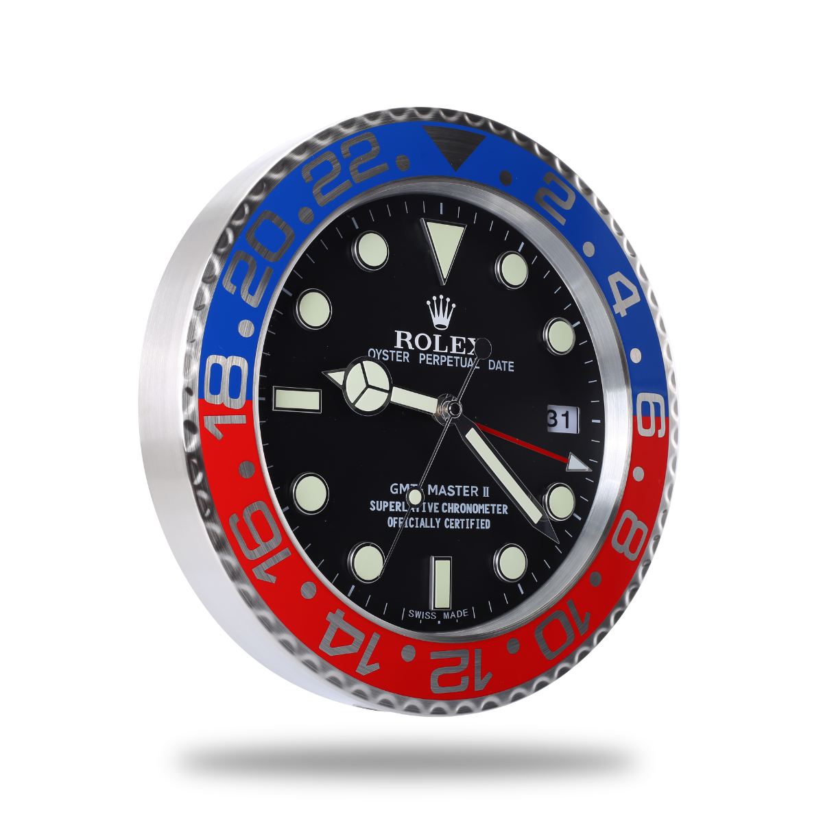 Horloge Murale Rolex GMT Master - Édition Spéciale Pepsi