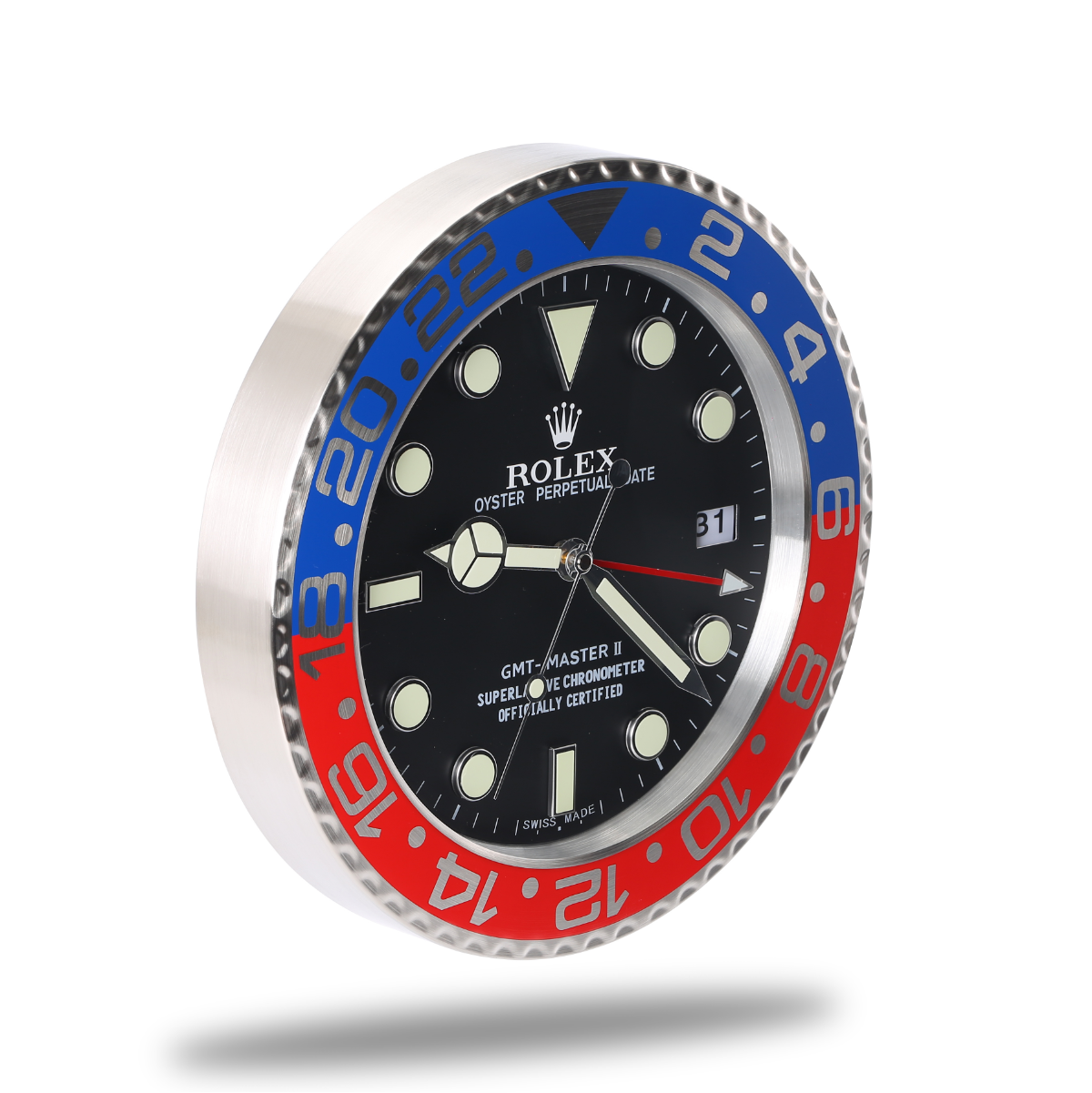 Horloge Murale Rolex GMT Master - Édition Spéciale Pepsi