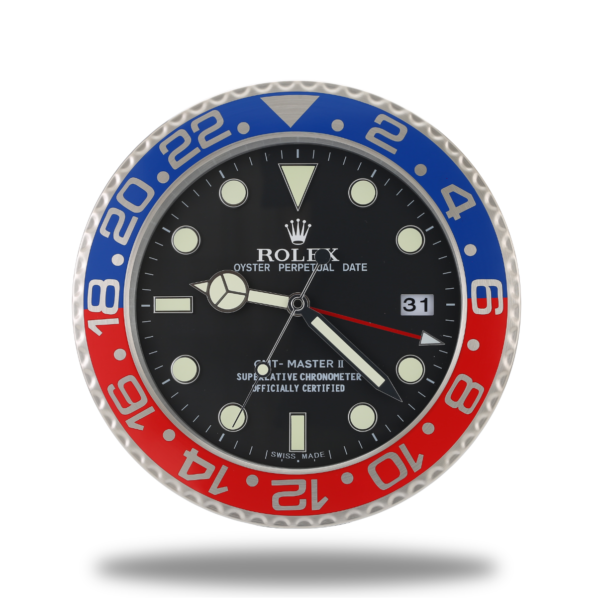 Horloge Murale Rolex GMT Master - Édition Spéciale Pepsi