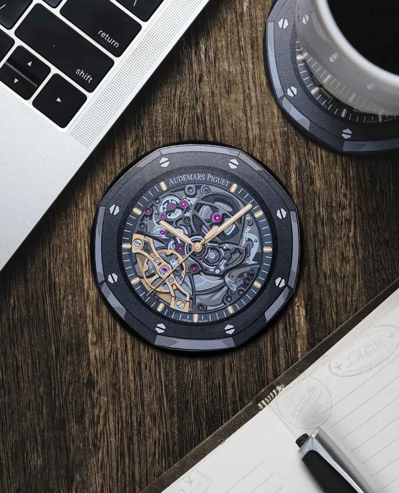 Sous-verre Résistant en Silicone pour Montres AP Royal Oak(Openworked Ceramic)