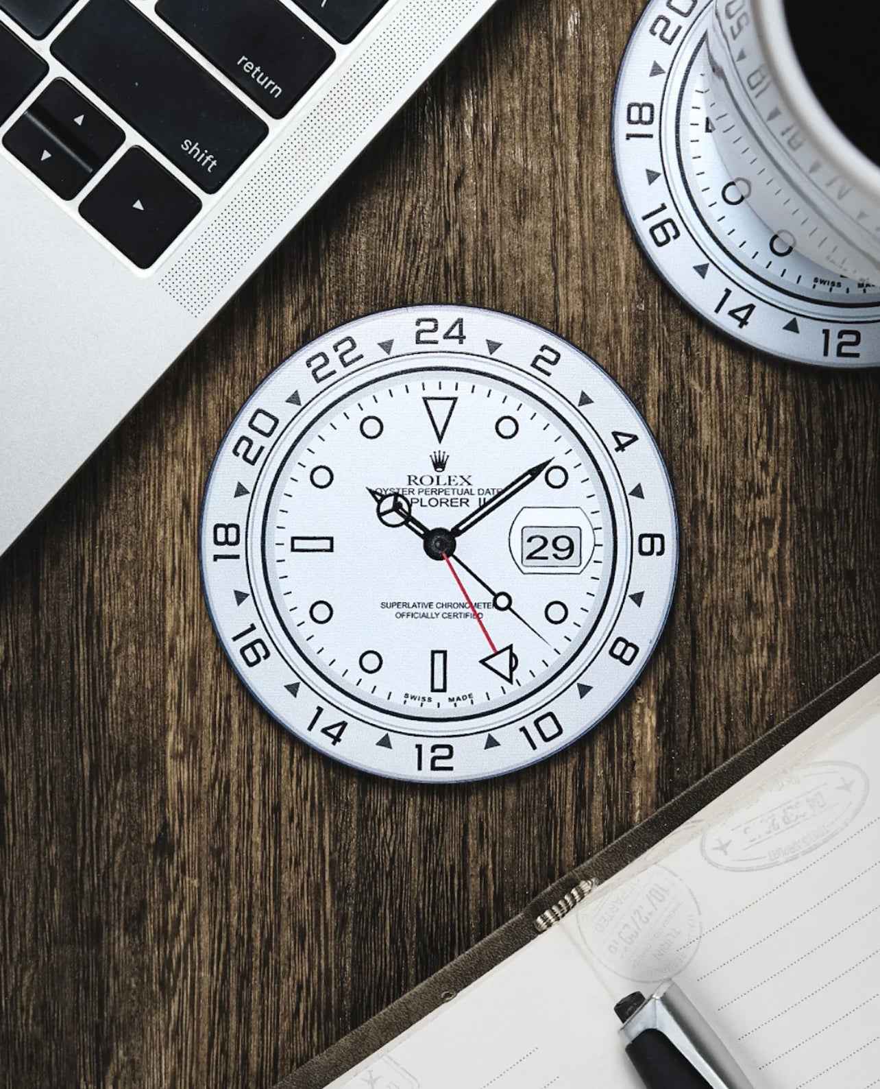 Sous-verres Explorer II en Silicone de Haute Qualité pour Amateurs de Montres