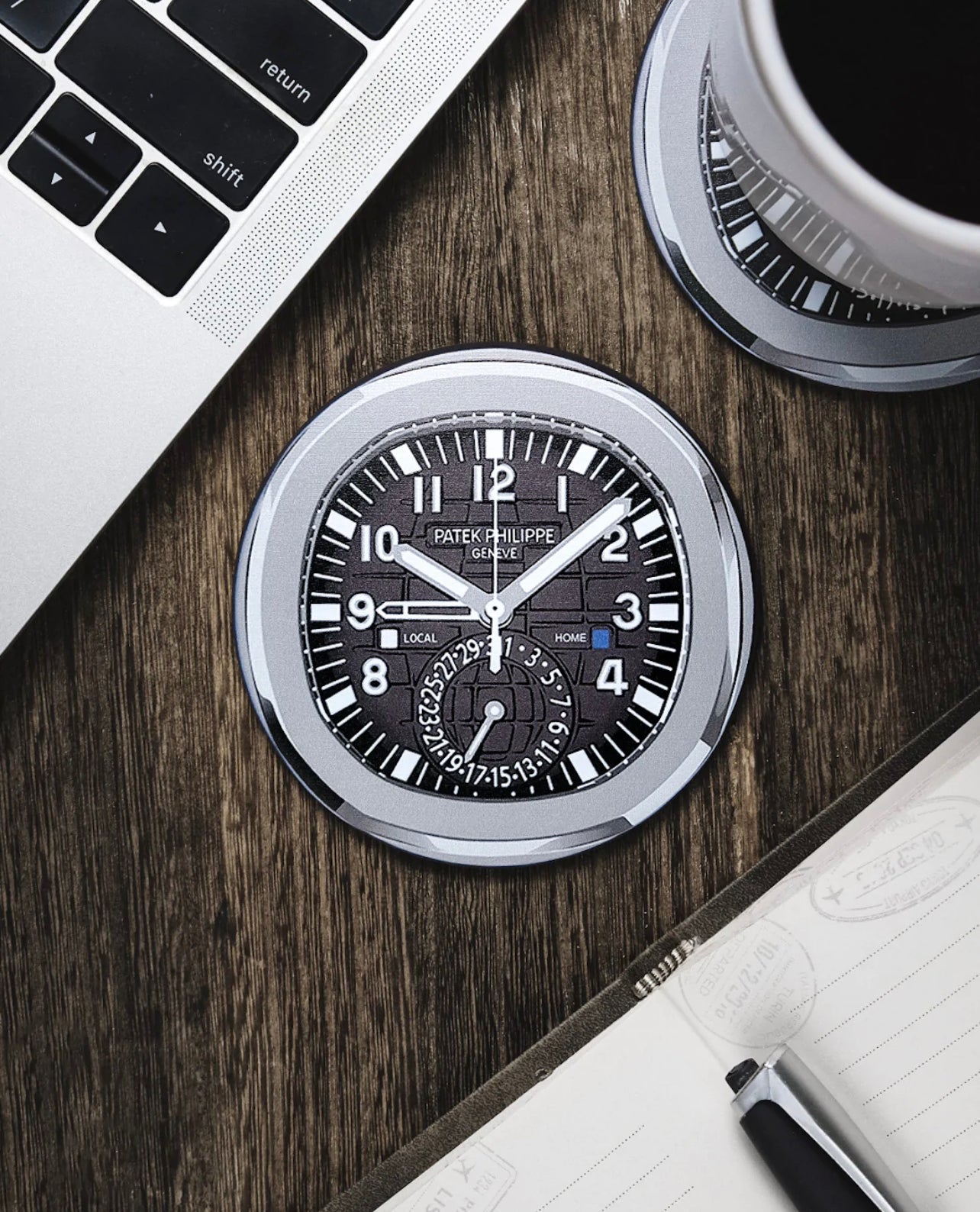 Sous-verres en Silicone Résistants pour Amateurs de Montres - PP Aquanaut Travel Time