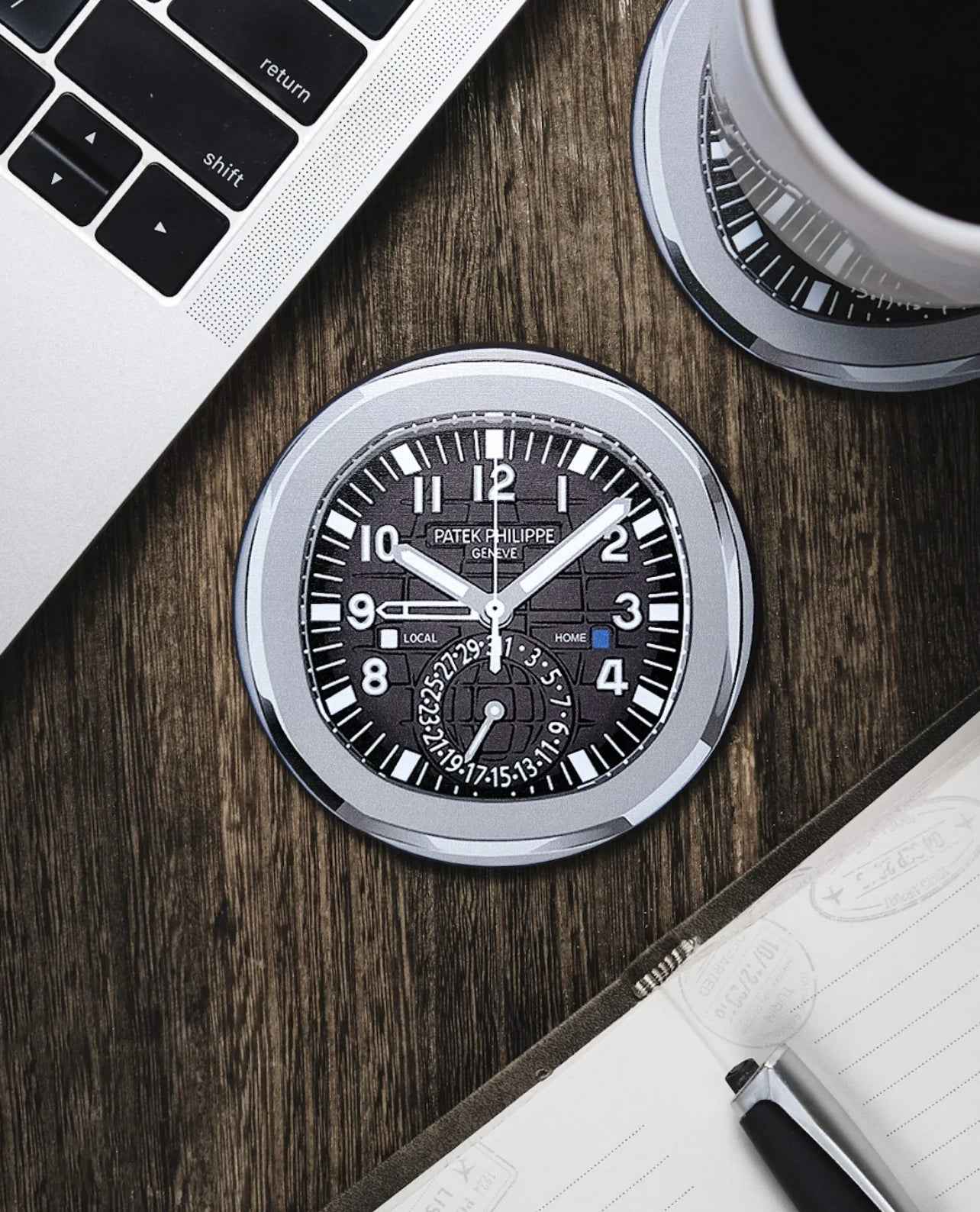 Sous-verres en Silicone Résistants pour Amateurs de Montres - PP Aquanaut Travel Time