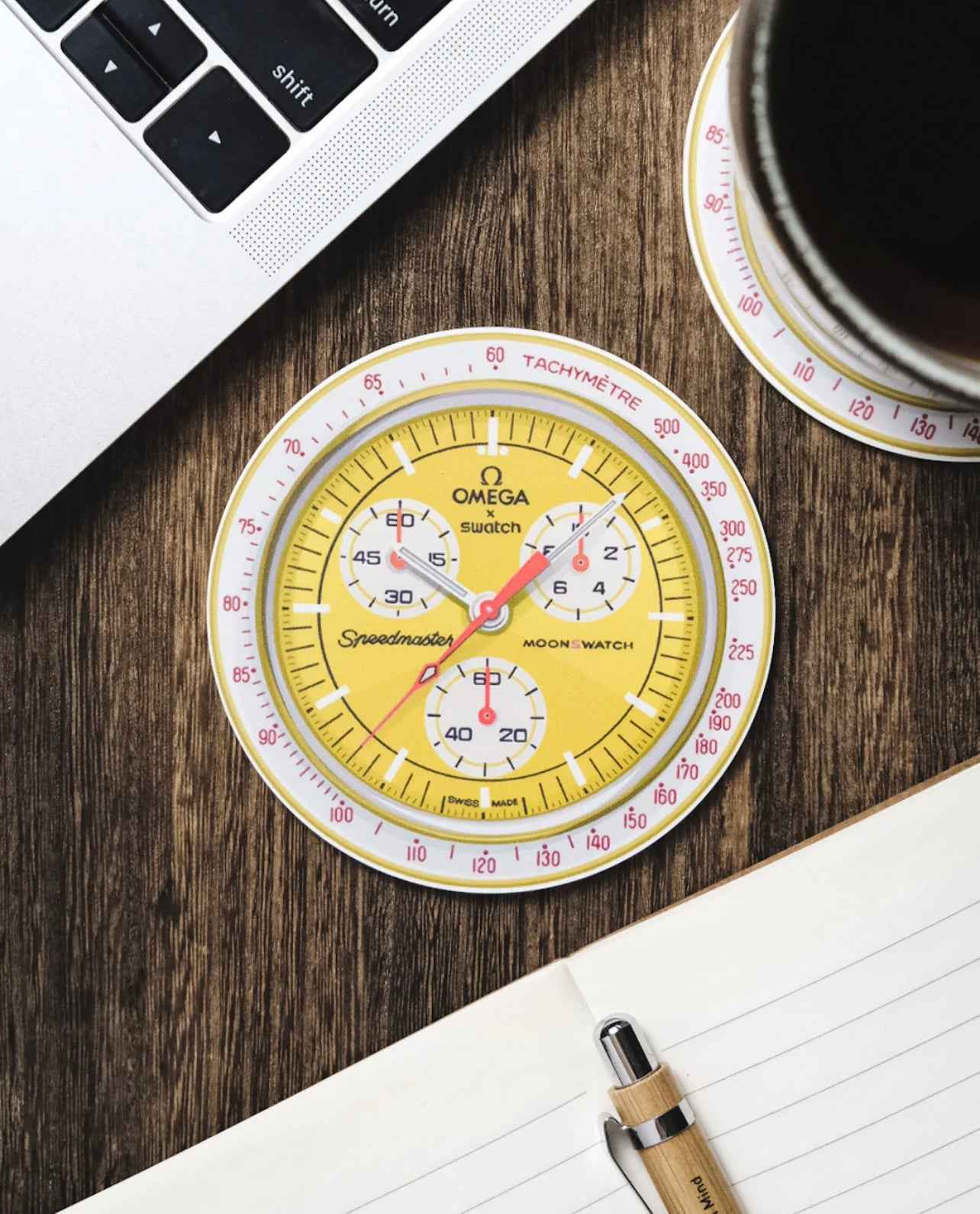 Sous-Verres Silicone Anti-Dérapants MoonSwatch Collection Mission au Soleil