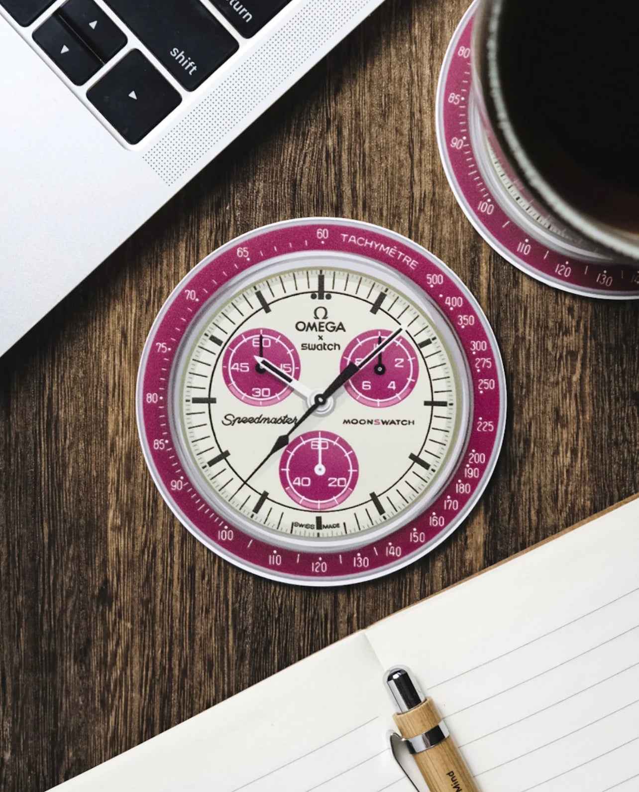 Sous-verre en Silicone "Mission à Pluton" pour Montres