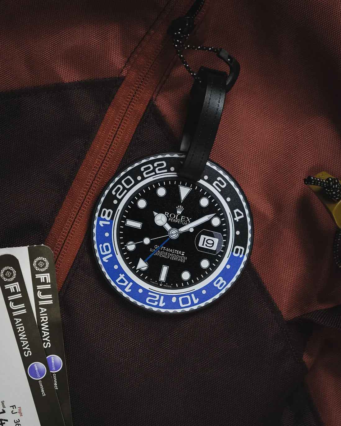 Étiquette de Bagage de Voyage GMT Master II Batman en Caoutchouc Éco-Responsable