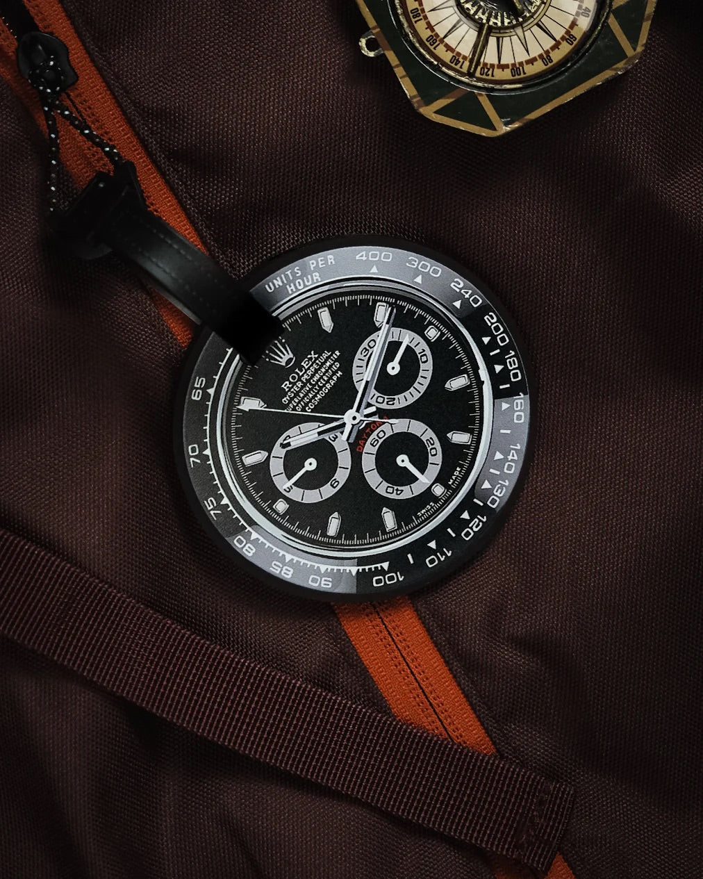 Étiquette de Bagage de Voyage en Caoutchouc Éco-responsable pour Passionnés d'Horlogerie