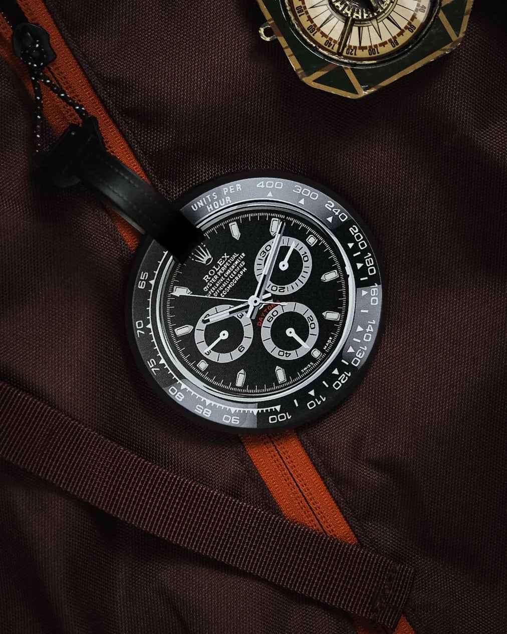 Étiquette de Bagage de Voyage en Caoutchouc Éco-responsable pour Passionnés d'Horlogerie