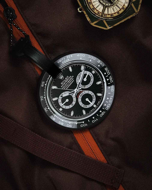 Étiquette de Bagage de Voyage en Caoutchouc Éco-responsable pour Passionnés d'Horlogerie