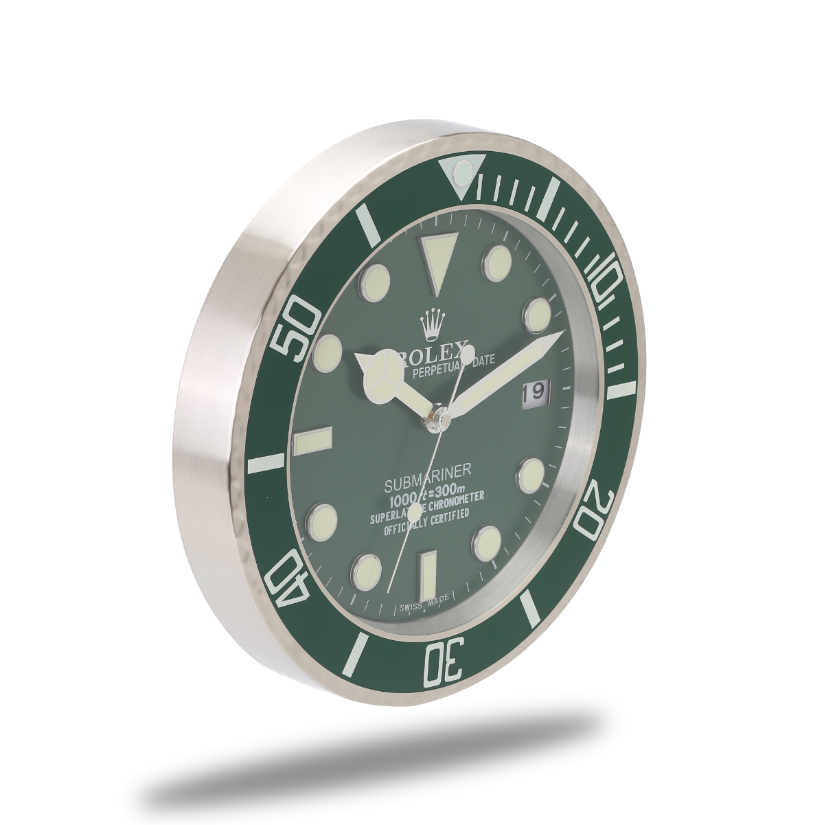 Horloge Murale Rolex Submariner - Vert Luxueux