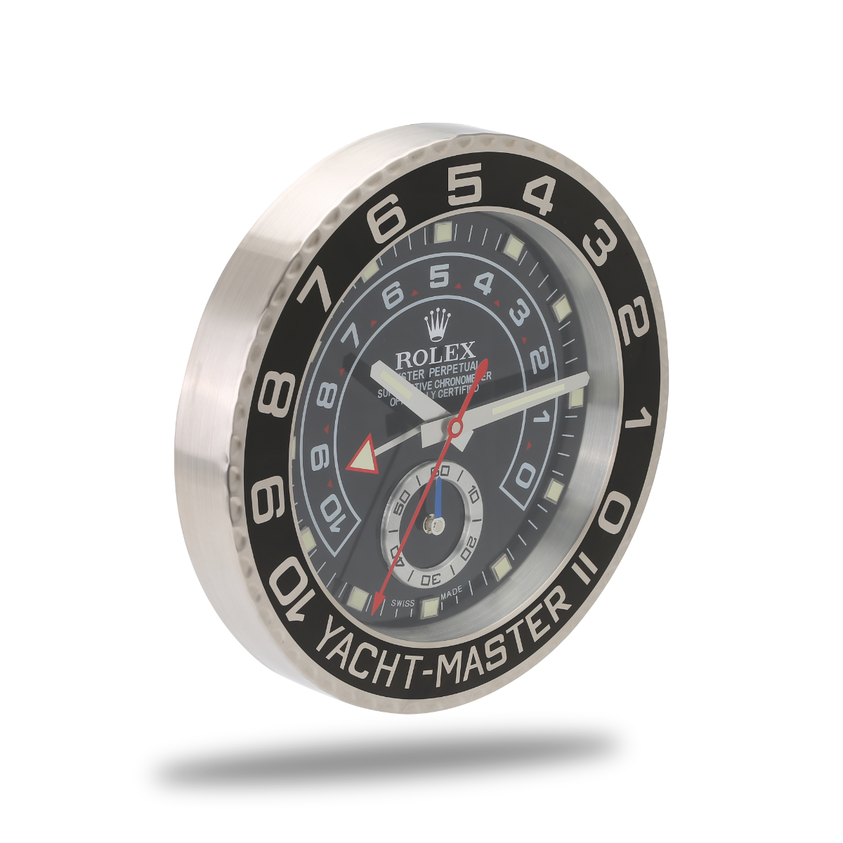 Horloge Murale Rolex Yacht Master - Noir Argenté