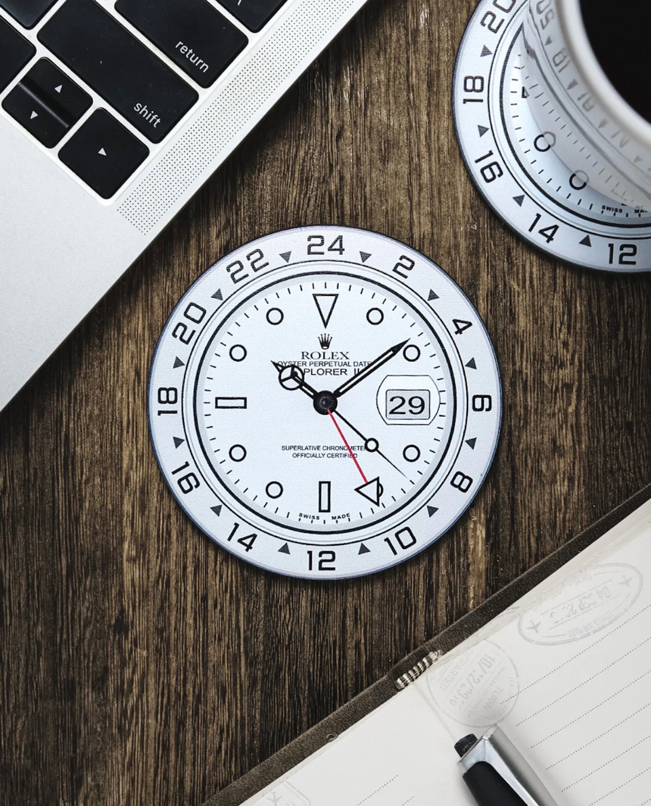 Sous-verres Explorer II en Silicone de Haute Qualité pour Amateurs de Montres