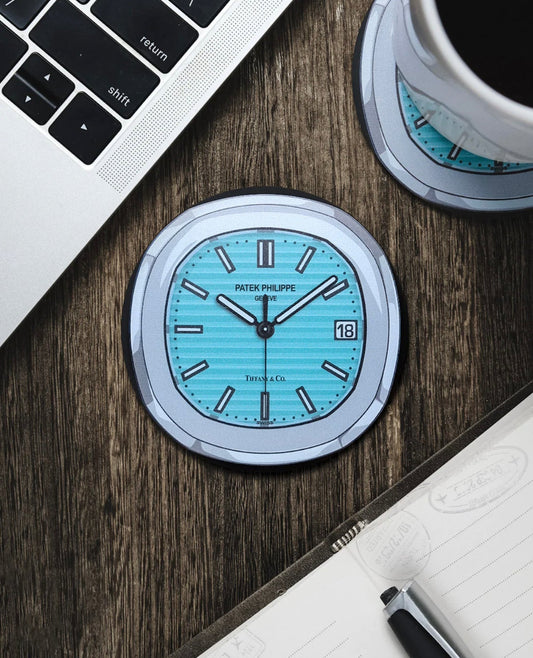 Sous-verre Nautilus 5711 Tiffany en Silicone Anti-dérapant pour Amateurs de Montres