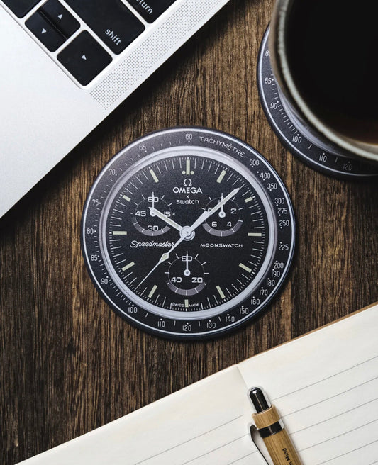 Sous-verres en Silicone "Mission to Moon" pour Amateurs de Montres