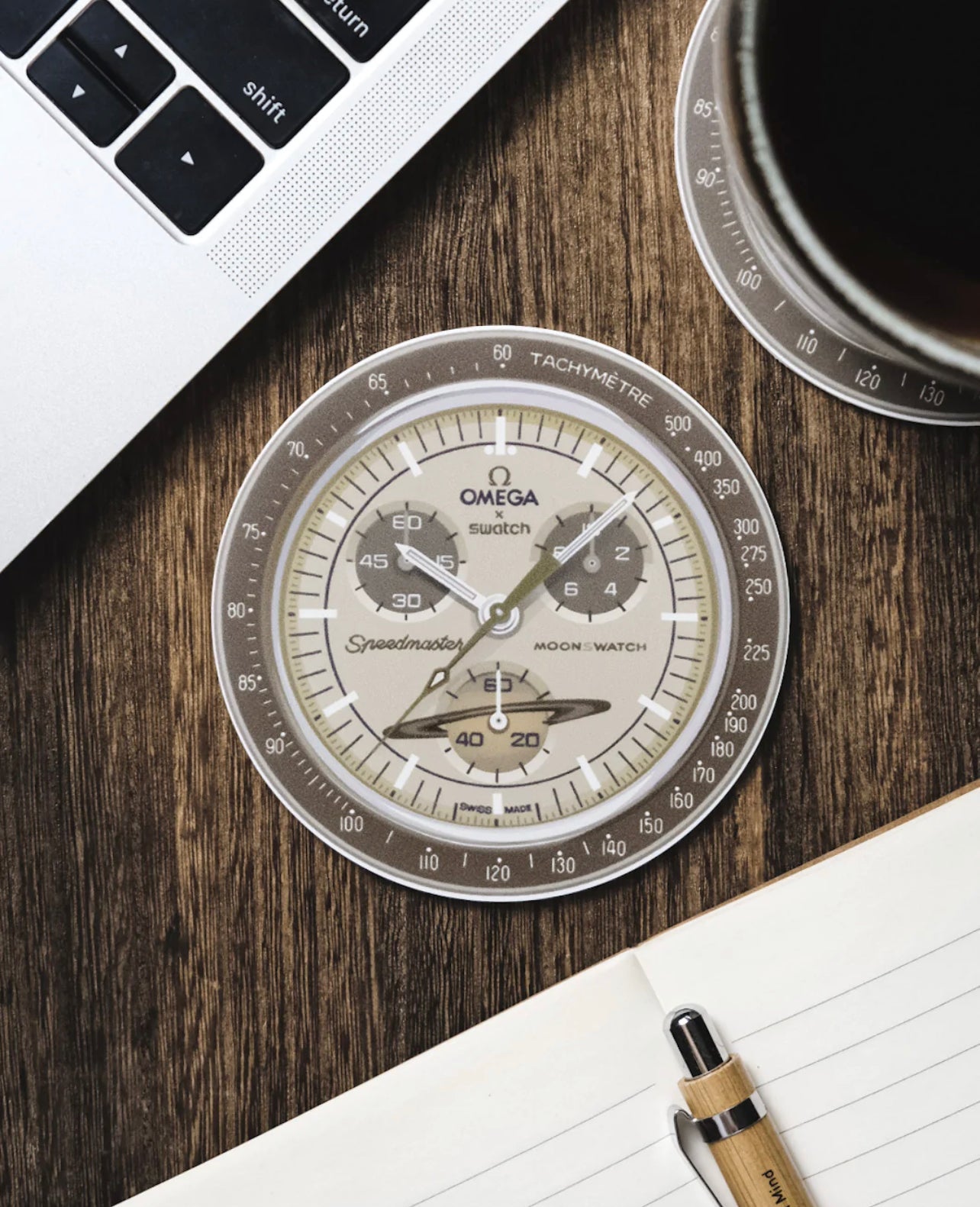 Sous-verres Lunaire Mission vers Saturne