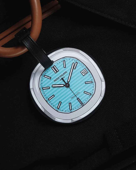Étiquette de Bagage de Voyage Nautilus pour Passionnés de Montres