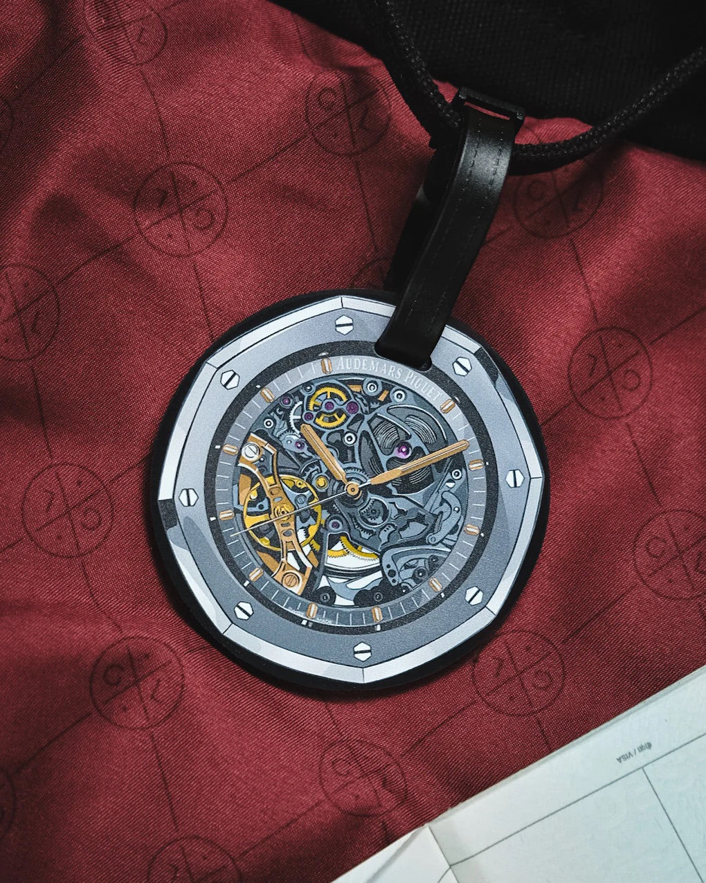 Étiquette de Bagage Squelette Royal Oak pour Amateurs de Montres