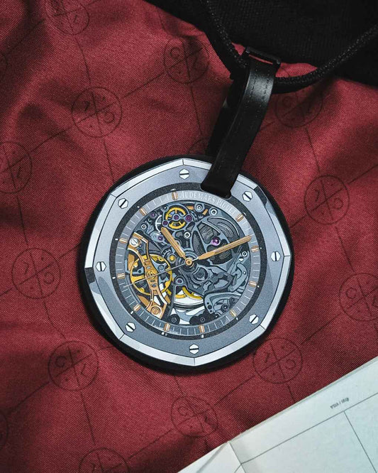 Étiquette de Bagage Squelette Royal Oak pour Amateurs de Montres